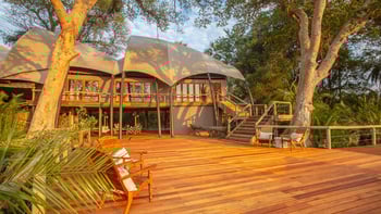 Jacana Camp Jacana Camp: Aufgang zur oberen Etage