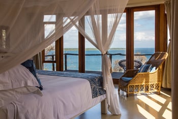 Pumulani Lodge Pumulani Lodge: Doppelbett mit Moskitonetz