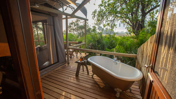 Jacana Camp Jacana Camp: Open-Air-Wanne