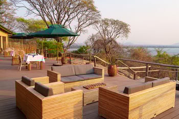 Pumulani Lodge Pumulani Lodge: Großes Deck