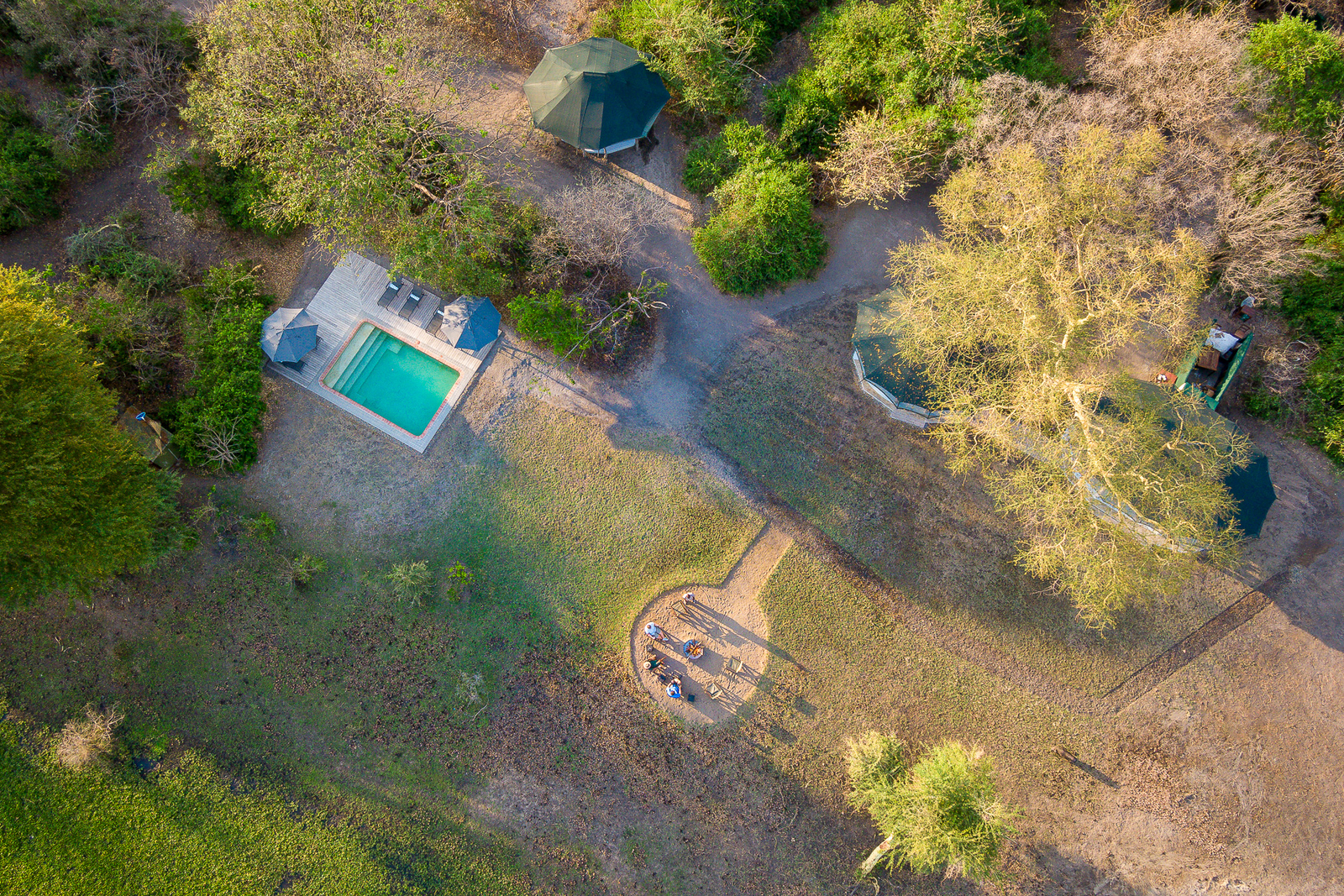 Kuthengo Camp Kuthengo Camp: Luftbild