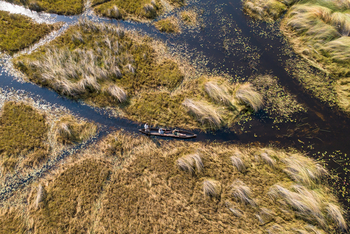 Moanachira Flood Plains Moanachira Flood Plains: Mokoro von Oben
