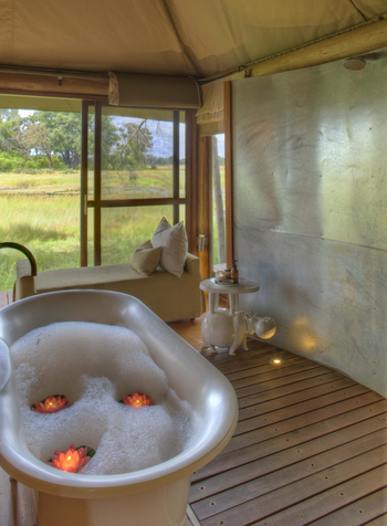 Xaranna Okavango Delta Camp Xaranna Okavango Delta Camp: Schaumbad