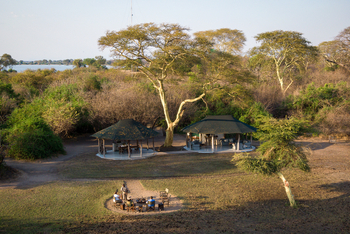 Kuthengo Camp Kuthengo Camp: Zentralbereich - Luftbild