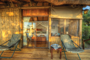 Xugana Island Lodge Xugana Island Lodge: Gästezimmer mit Veranda